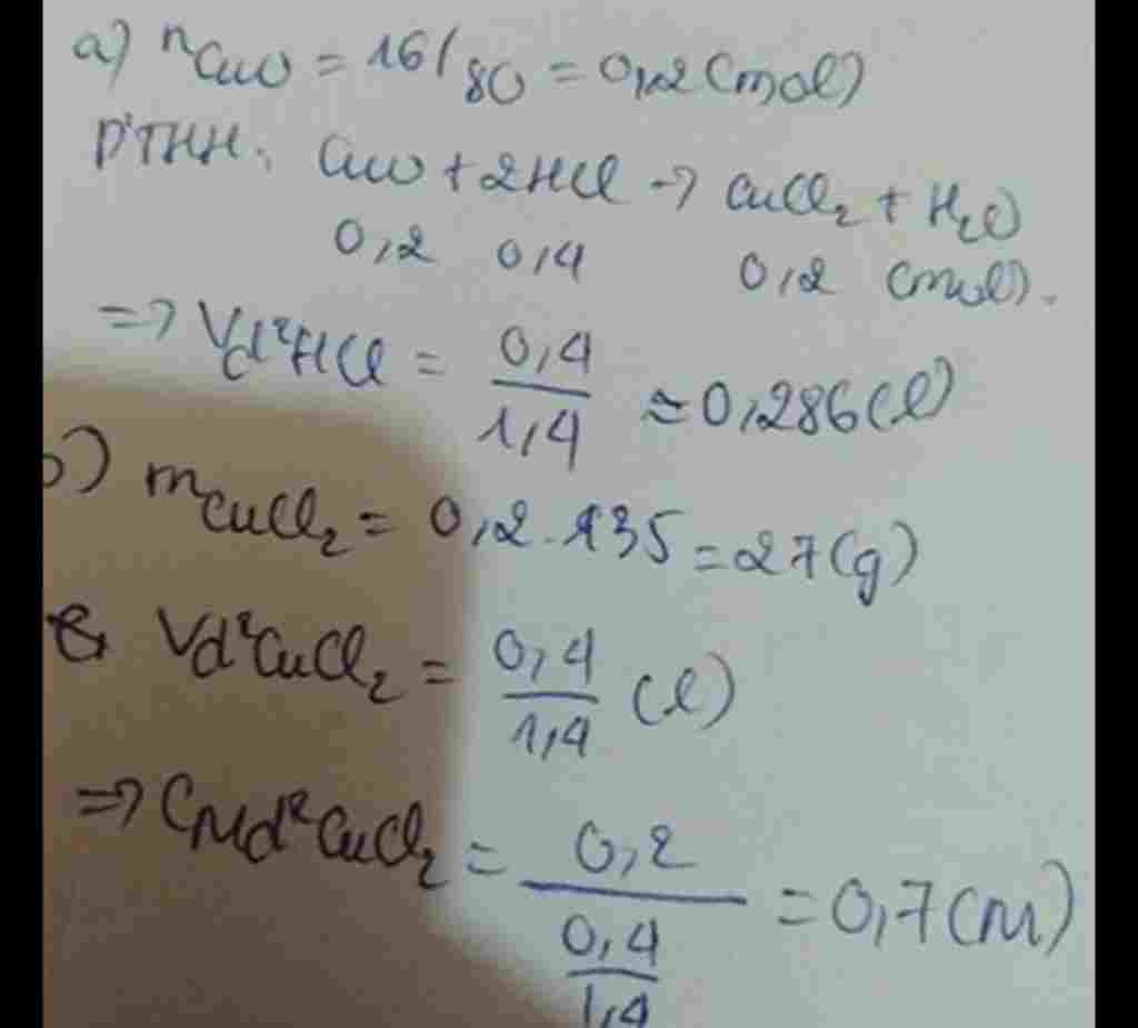 hoa-hoc-lop-10-1-cho-mot-dd-hcl-1-4m-phan-ung-voi-16-gam-cuo-thu-duoc-dung-dich-a-ac-dinh-a-the
