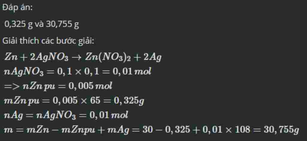 hoa-hoc-lop-10-1-nhung-thanh-kem-co-khoi-luong-30-0g-vao-100ml-dung-dich-agno3-0-1m-phan-ung-ket