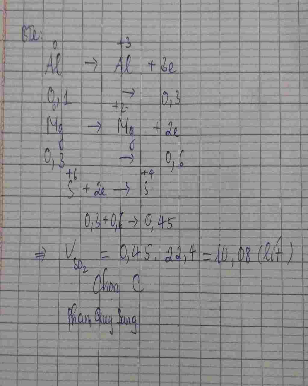 hoa-hoc-lop-10-cau-24-hoa-tan-0-1-mol-al-va-0-3-mol-mg-trong-dung-dich-h2so4-dac-nong-du-thi-thu