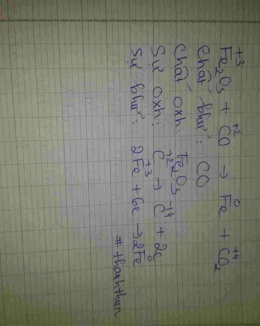 hoa-hoc-lop-10-cho-phan-ung-fe2o3-co-fe-co2-neu-1-6-gam-fe2o3-bi-khu-het-boi-khi-co-du-thi-so-mo