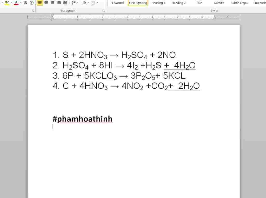 hoa-hoc-lop-10-hoa10-1-s-hno3-h2so4-no-2-6h2so4-hi-i2-h2s-h2o-3-p-kclo3-p2o5-kcl-4-c-hno3-no2-co