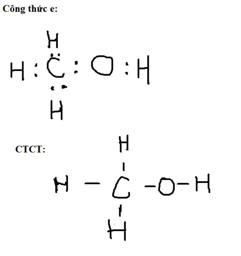 hoa-hoc-lop-10-viet-cong-thuc-electron-va-cau-tao-phan-tu-ch4o