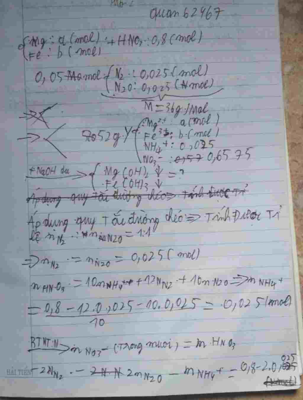 hoa-hoc-lop-11-cau-38-hoa-tan-het-hon-hop-gom-mg-fe-trong-800-ml-dung-dich-hno3-1m-thu-duoc-dung