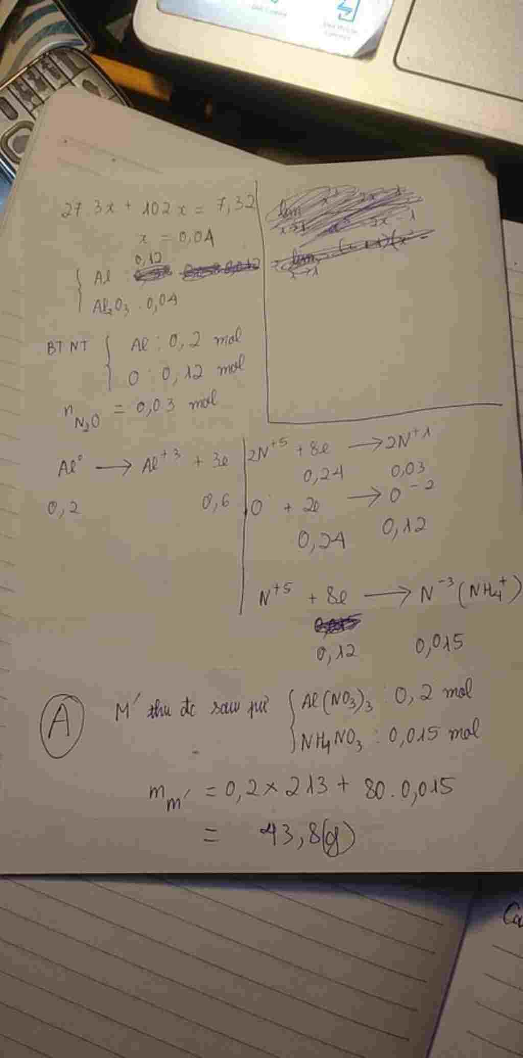 hoa-hoc-lop-11-cau-4-cho-7-32-gam-al-va-al2o3-voi-ti-le-mol-3-1-tac-dung-voi-dunh-dich-hno3-loan