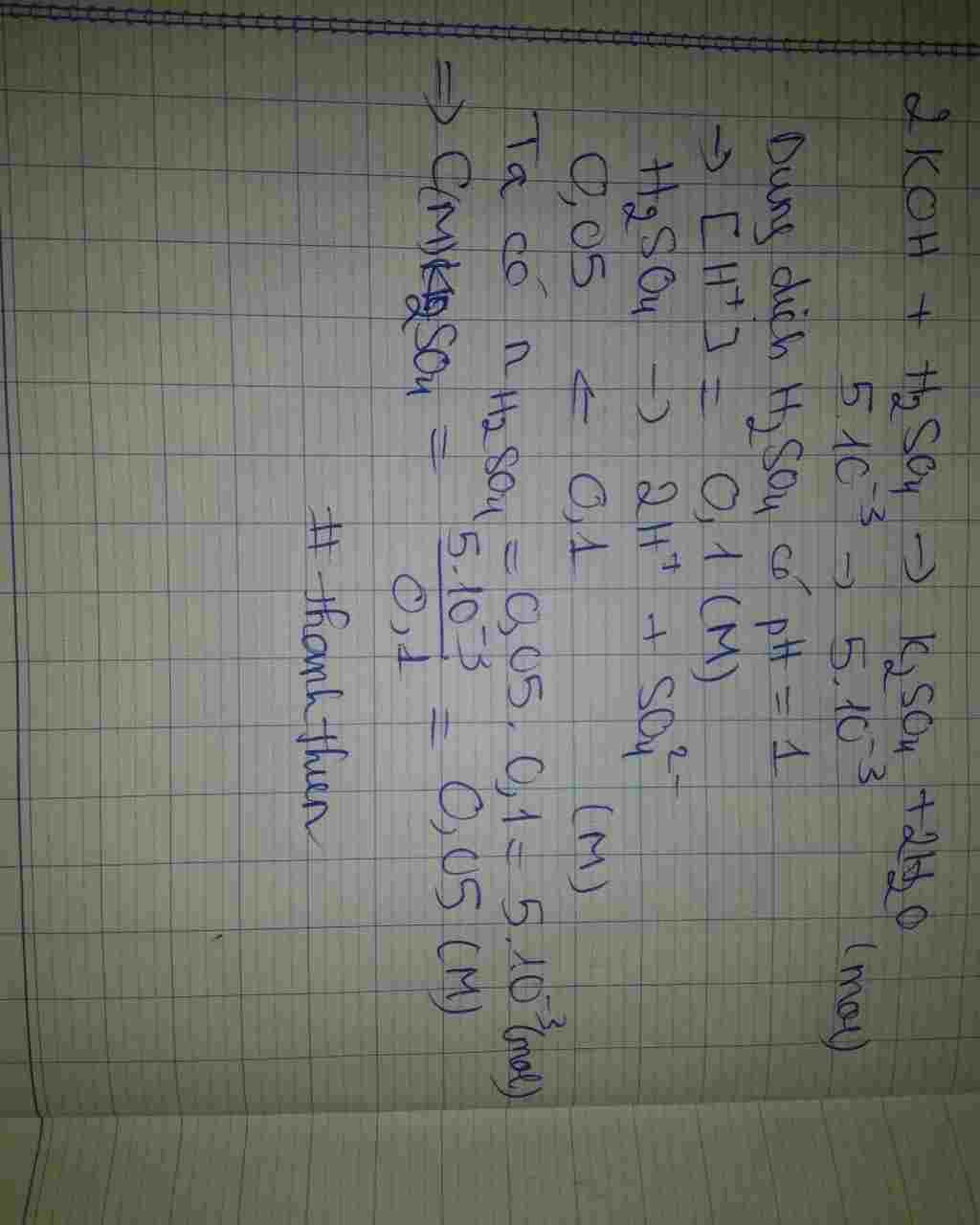 hoa hoc lop 11 cho dung dich koh 0 1m vao 100ml dung dich h2so4 co ph 1 tinh nong do mol lit cua hoa-hoc-lop-11-cho-dung-dich-koh-0-1m-vao-100ml-dung-dich-h2so4-co-ph-1-tinh-nong-do-mol-lit-cua