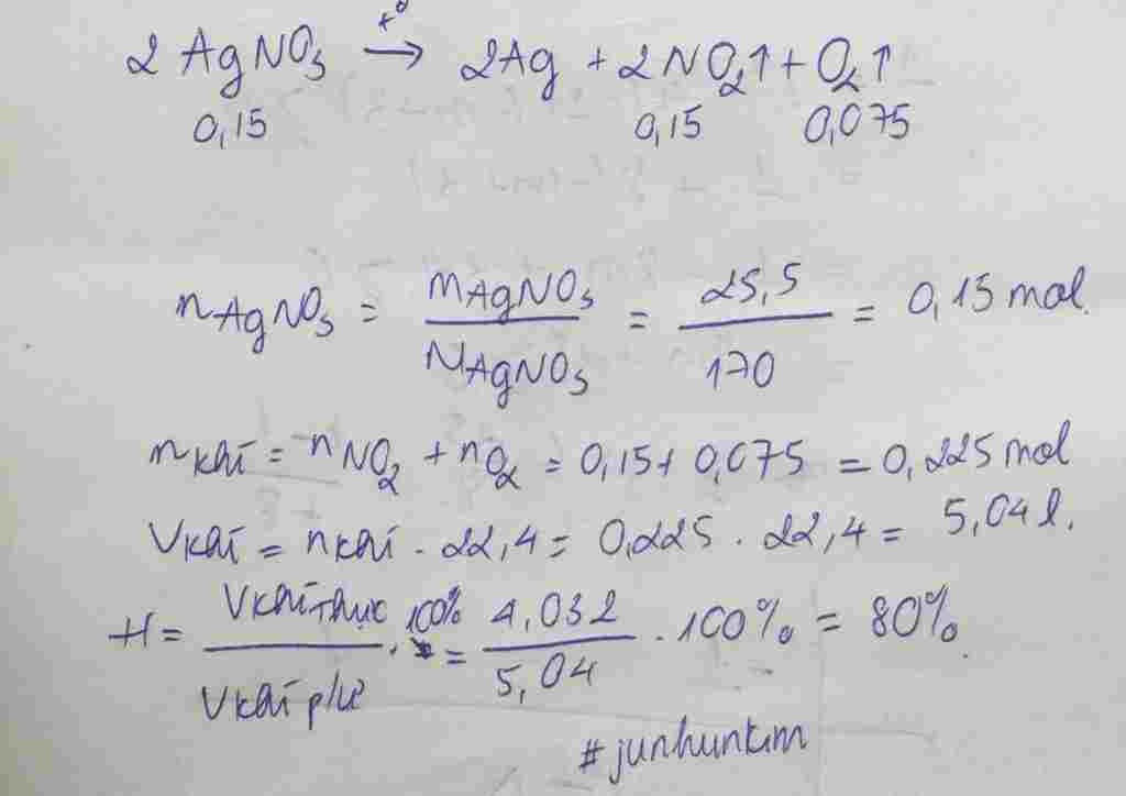 hoa-hoc-lop-11-nhiet-phan-25-5-gam-agno3-sau-mot-thoi-gian-phan-ung-thay-the-tich-khi-thoat-ra-l