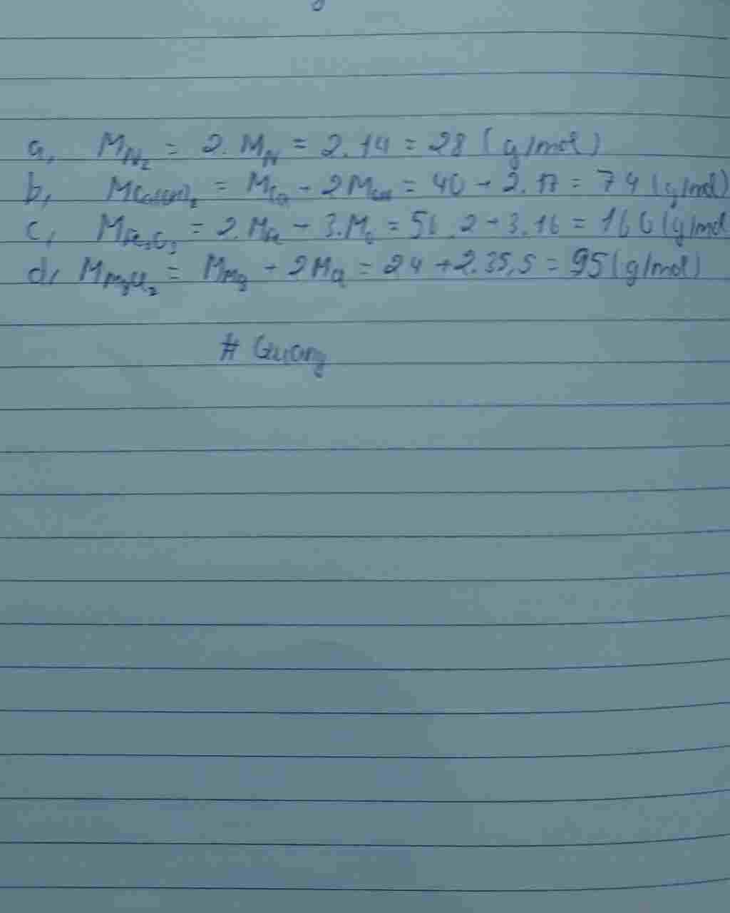 hoa-hoc-lop-8-2-tinh-khoi-luong-mol-cua-a-khi-nitrogen-n2-b-calcium-hydroide-ca-oh-2-c-iron-iii