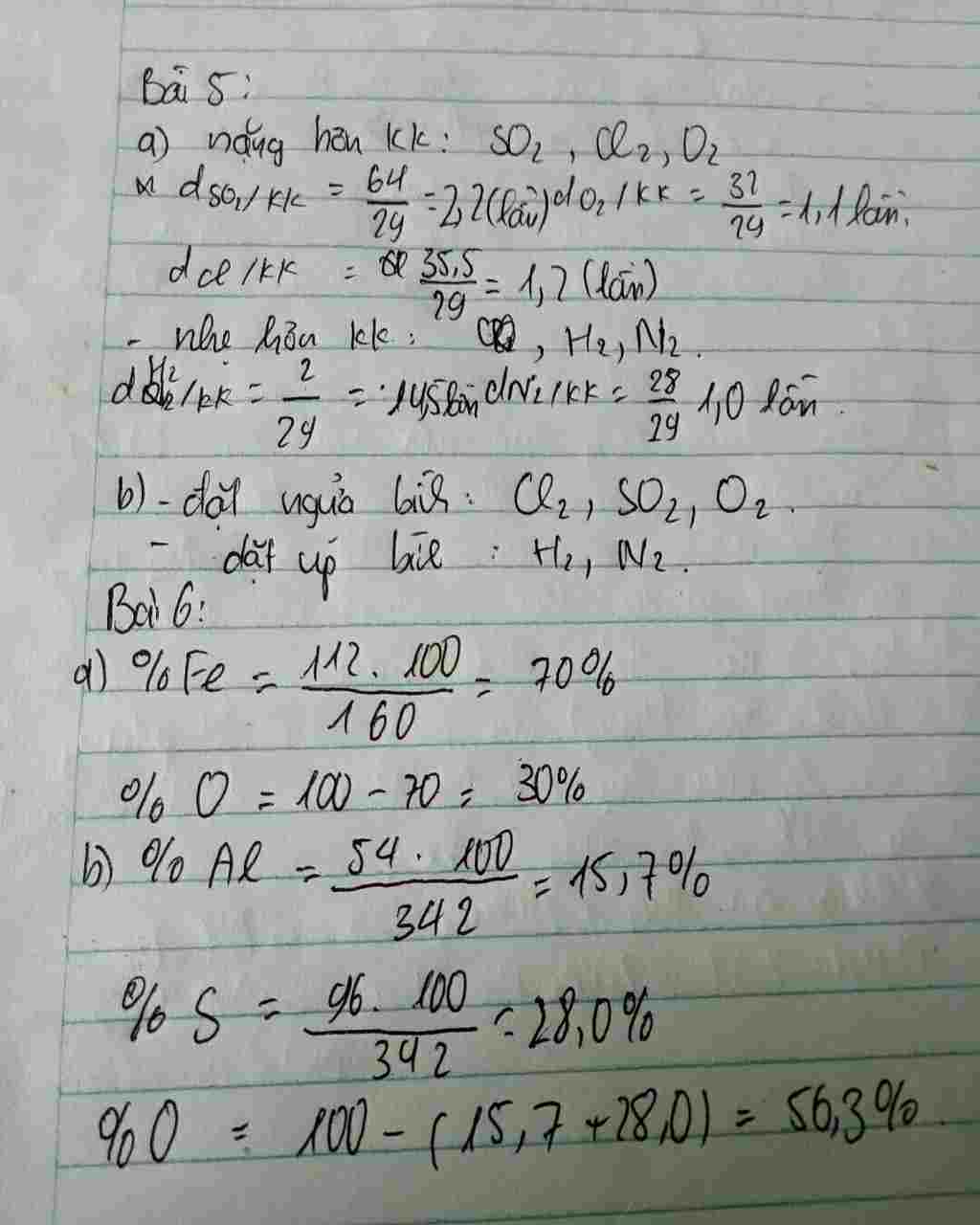 hoa-hoc-lop-8-bai-5-cho-cac-chat-khi-sau-o2-h2-so2-n2-cl2-hay-cho-biet-a-khi-nao-nang-hay-nhe-ho