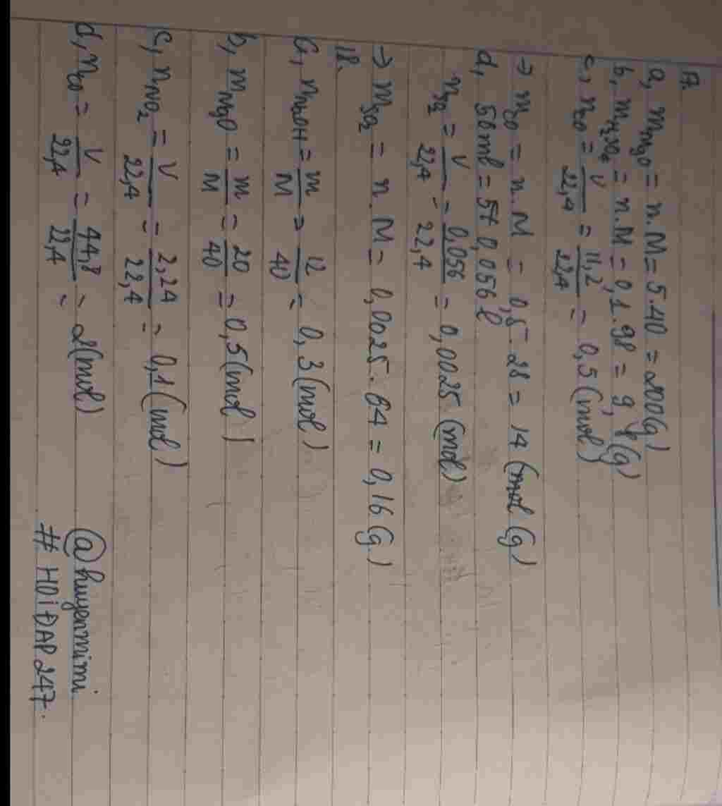 hoa-hoc-lop-8-cau-17-tinh-khoi-luong-cua-5-mol-mgo-b-0-1-mol-h2so4-c-11-2-lit-co-dktc