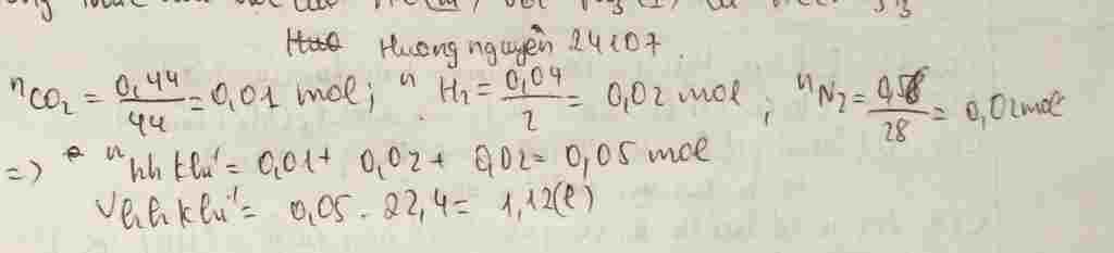 hoa-hoc-lop-8-cau-19-the-tich-cua-hon-hop-khi-dkc-gom-co-0-44-g-co2-0-04-g-h2-va-0-56-g-n2-la-a