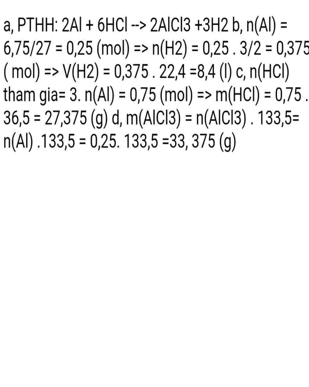 hoa-hoc-lop-8-cau-4-nhom-tac-dung-voi-dung-dich-ait-clohidric-hcl-theo-so-do-sau-al-hcl-alcl3-h2