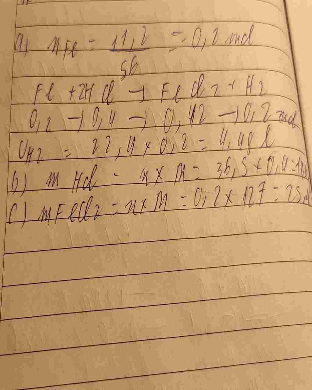 hoa hoc lop 8 cho 11 2 gam fe tac dung voi dung dich hcl tinh a the tich khi h2 thu dc o dktc b hoa-hoc-lop-8-cho-11-2-gam-fe-tac-dung-voi-dung-dich-hcl-tinh-a-the-tich-khi-h2-thu-dc-o-dktc-b
