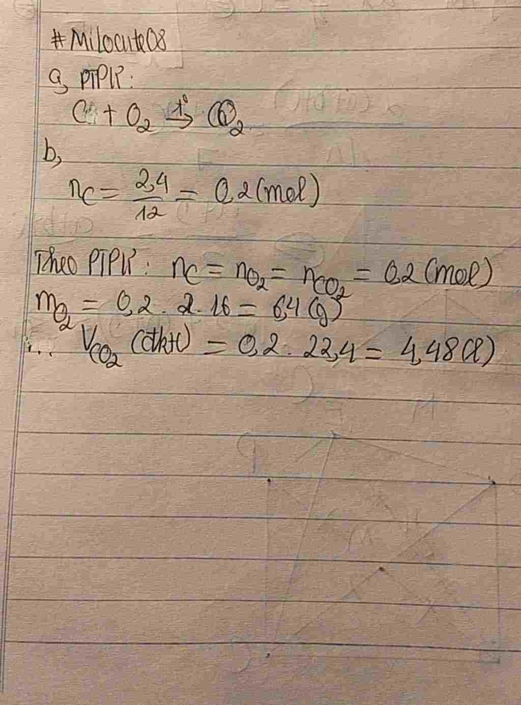 hoa-hoc-lop-8-cho-2-4-gam-cacbon-chay-trong-khong-khi-sau-phan-ung-thu-duoc-khi-cacbonic-a-viet