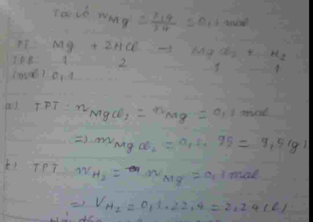 hoa-hoc-lop-8-cho-2-4g-kim-loai-mg-tac-dung-het-voi-dung-dich-hcl-tao-thanh-mgcl2-va-khi-h2-a-ti