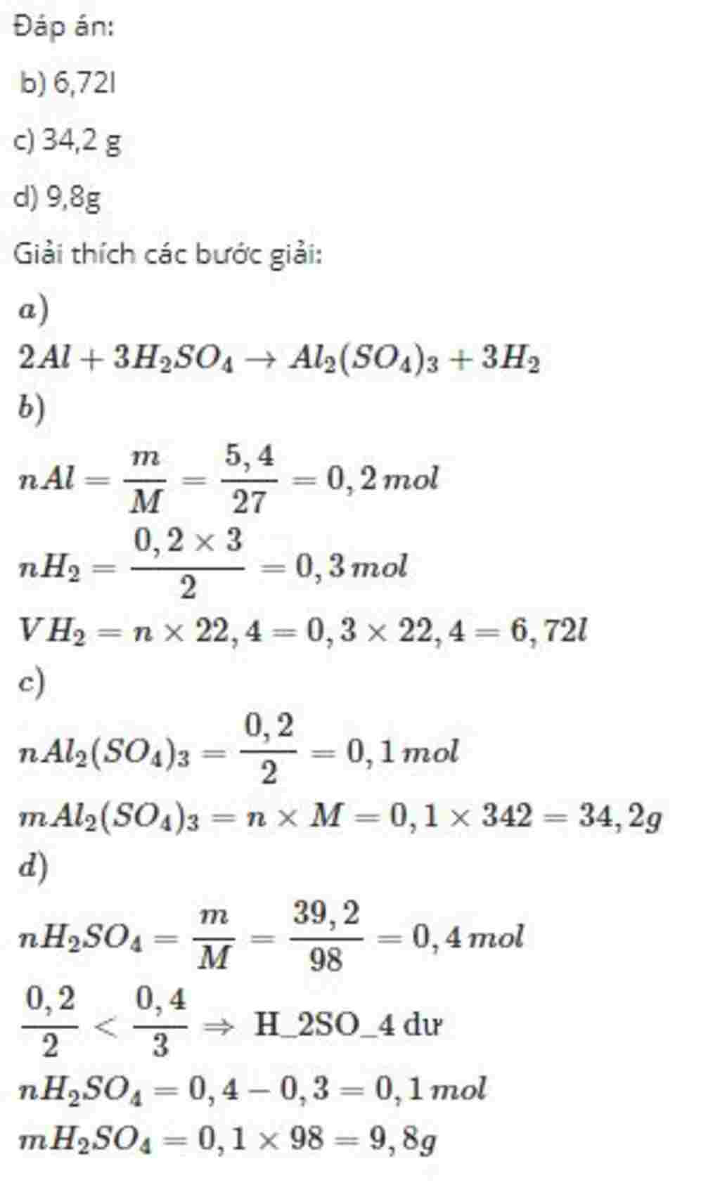 hoa-hoc-lop-8-cho-5-4-gam-al-tac-dung-voi-dung-dich-ait-sunfuric-loang-thu-duoc-muoi-al2-so4-3-v