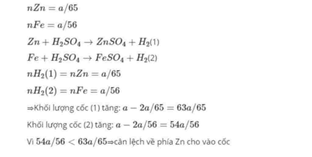 hoa-hoc-lop-8-dat-hai-coc-thuy-tinh-co-khoi-luong-bang-nhau-tren-hai-dia-can-cua-mot-can-rot-dun