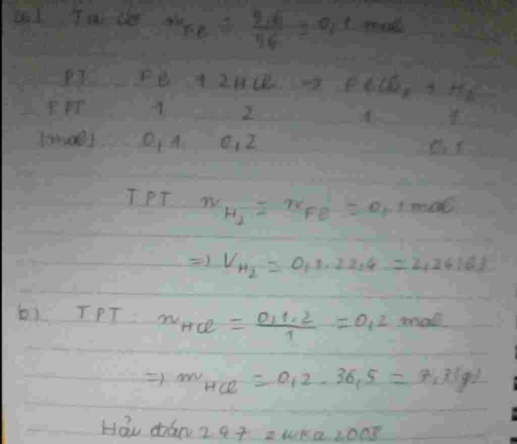 hoa-hoc-lop-8-hoa-tan-hoan-toan-5-6g-fe-trong-dung-dich-aitclohidric-theo-so-do-phan-ung-sau-fe