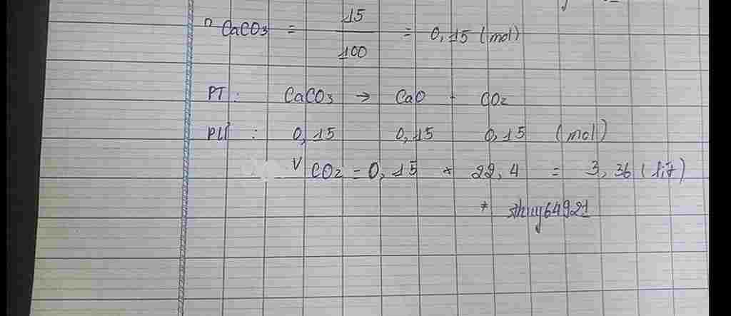hoa-hoc-lop-8-nung-nong-15g-caco3-thu-dc-cao-va-v-lit-khi-co2-dktc-tinh-v