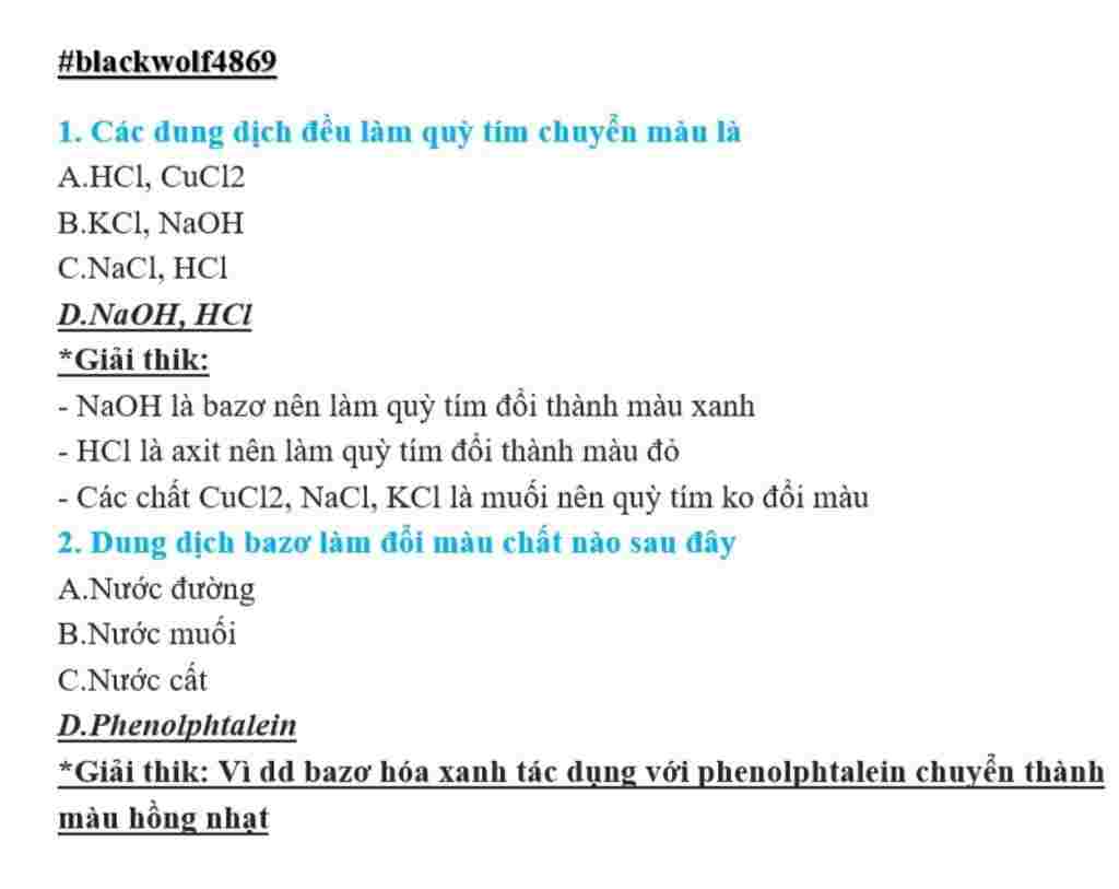hoa-hoc-lop-9-1-cac-dung-dich-deu-lam-quy-tim-chuyen-mau-la-a-hcl-cucl2-b-kcl-naoh-c-nacl-hcl-d