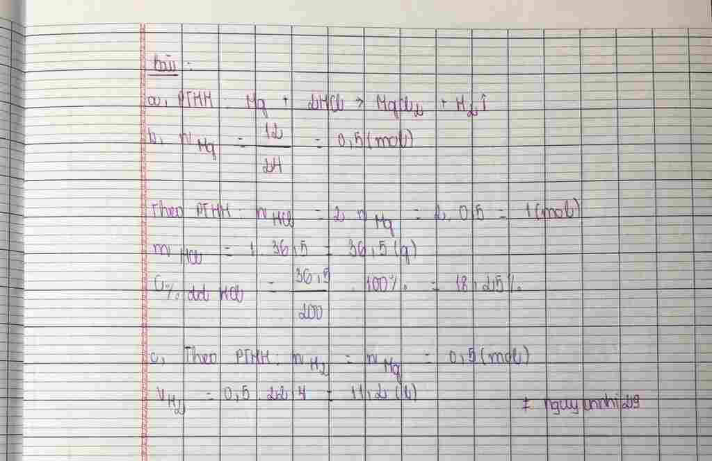 hoa-hoc-lop-9-cho-12g-mg-tac-dung-het-voi-200-g-dd-hcl-a-viet-pthh-b-tinh-c-cua-dd-hcl-da-phan-u
