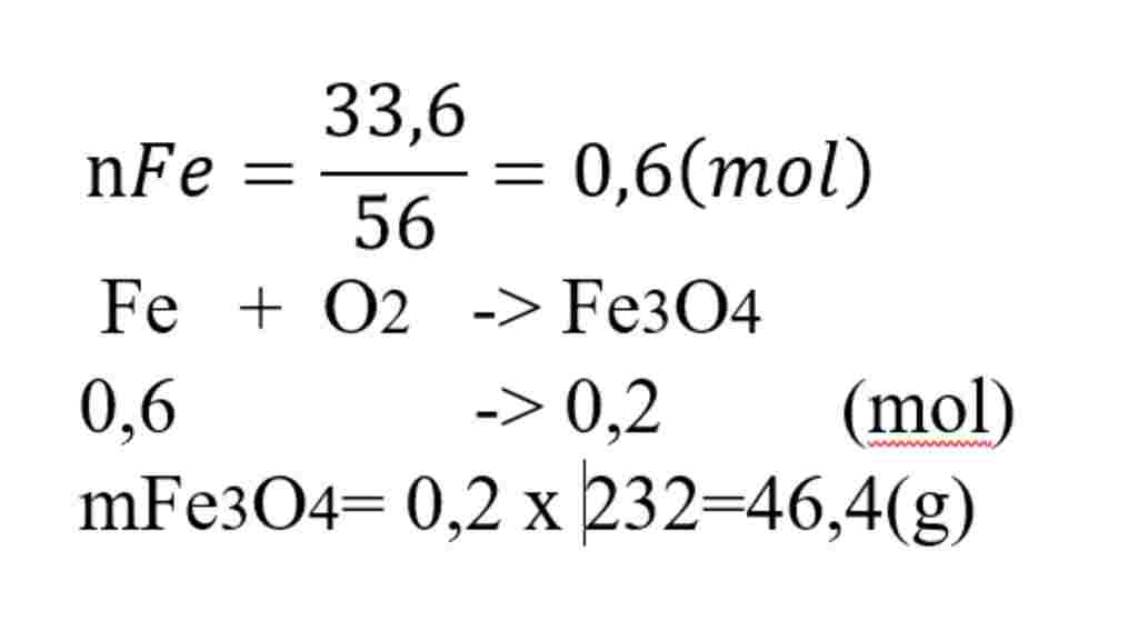 hoa-hoc-lop-9-dot-chay-33-6-gam-bot-fe-trong-khi-oi-sau-phan-ung-thu-duoc-chat-ran-a-khoi-luong
