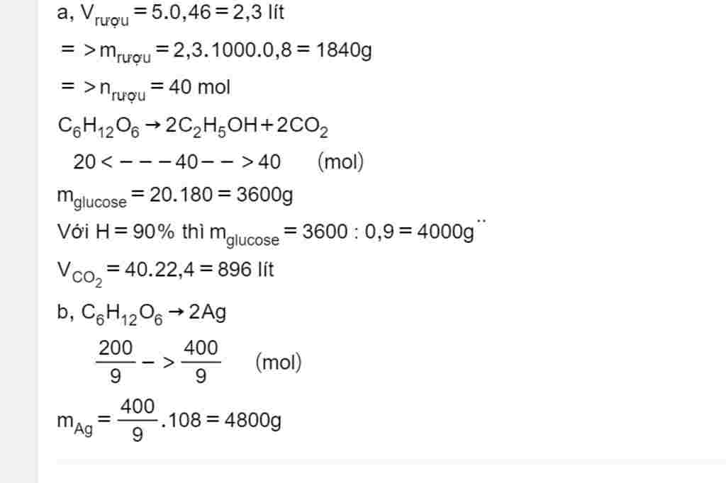 hoa-hoc-lop-9-len-men-m-gam-glucozo-thu-duoc-5-lit-ruou-etylic-460-va-v-lit-khi-co2-biet-hieu-su