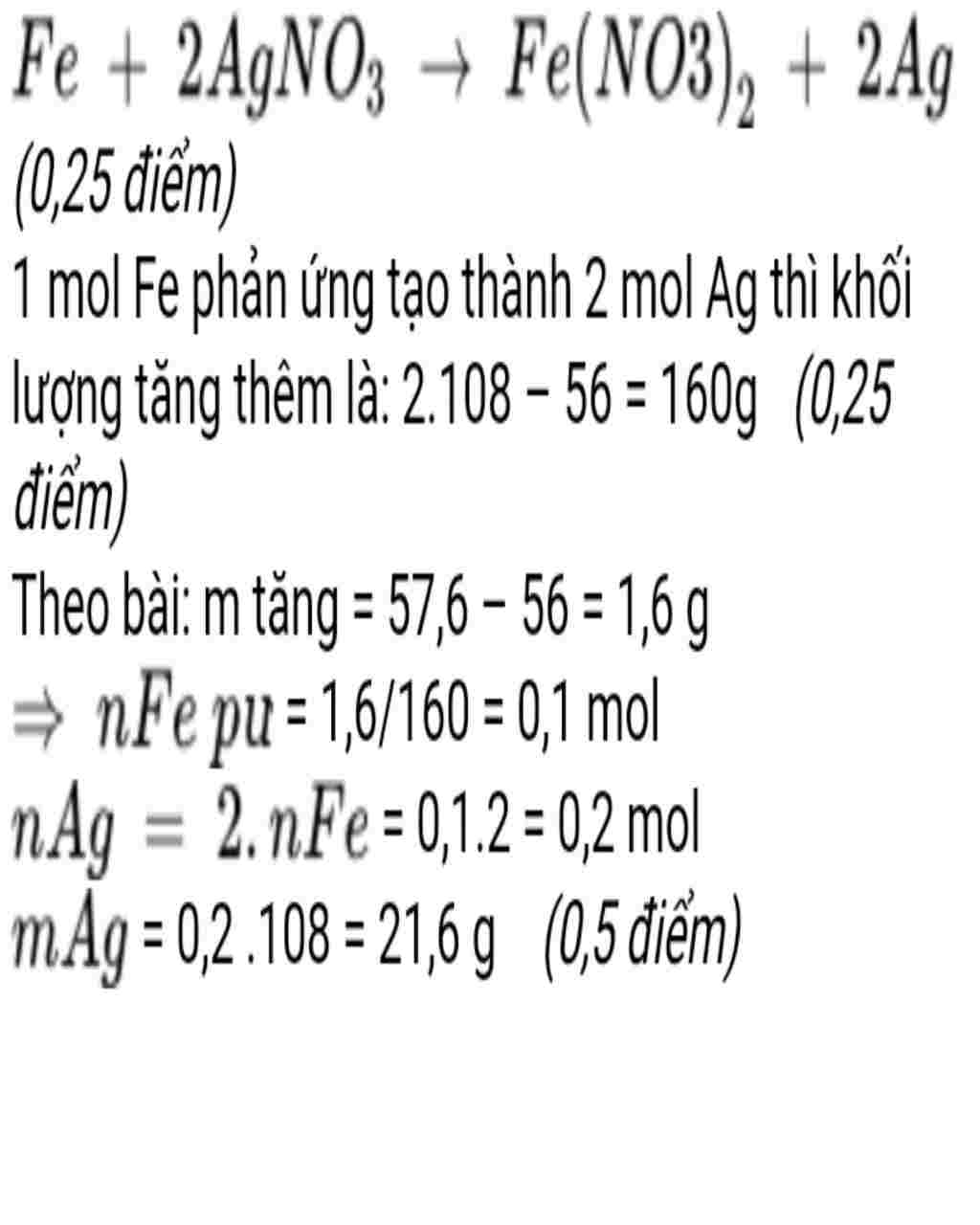 hoa hoc lop 9 ngam la fe co kl 56gam vao dd agno3 sau mot tg lay la fe ra rua nhe can duoc 57 6g hoa-hoc-lop-9-ngam-la-fe-co-kl-56gam-vao-dd-agno3-sau-mot-tg-lay-la-fe-ra-rua-nhe-can-duoc-57-6g