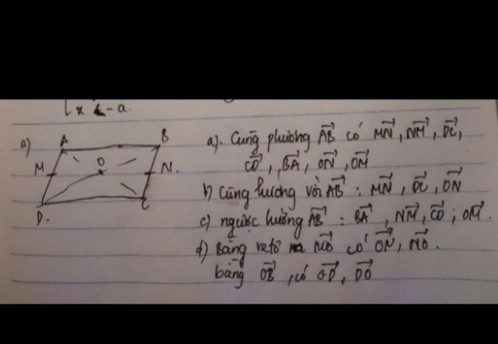 toan lop 10 cho hinh binh hanh abcd co tam o m va n la trung diem cua ad va bc ac dinh cac vecto toan-lop-10-cho-hinh-binh-hanh-abcd-co-tam-o-m-va-n-la-trung-diem-cua-ad-va-bc-ac-dinh-cac-vecto