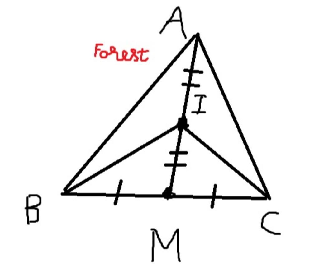 toan-lop-10-cho-tam-giac-abc-co-m-la-trung-diem-cua-bc-i-la-trung-diem-cua-am-chung-minh-vec-ic