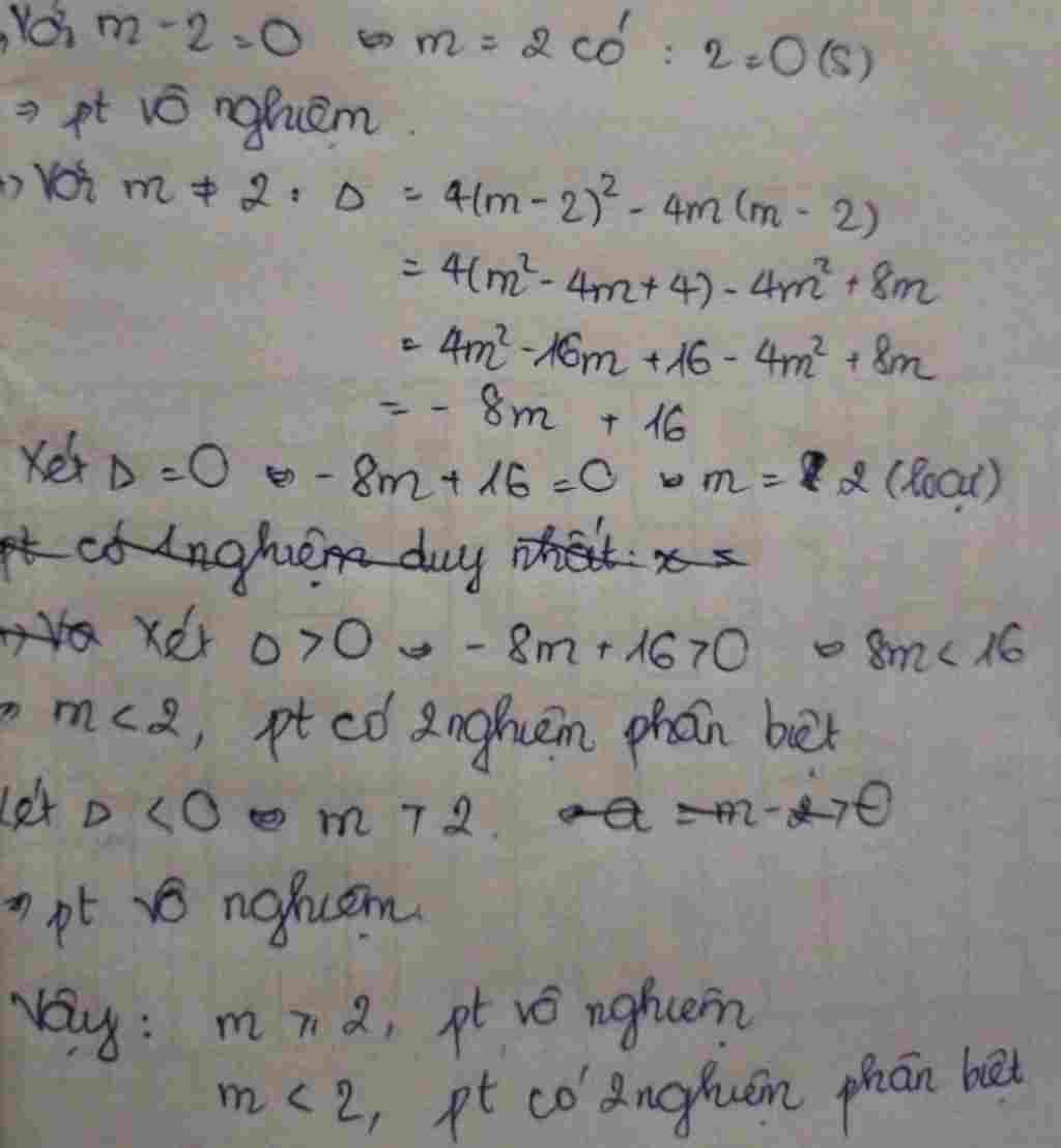 toan lop 10 giai va bien luan phuong trinh theo m m 2 2 2 m 1 m 5 0 toan-lop-10-giai-va-bien-luan-phuong-trinh-theo-m-m-2-2-2-m-1-m-5-0