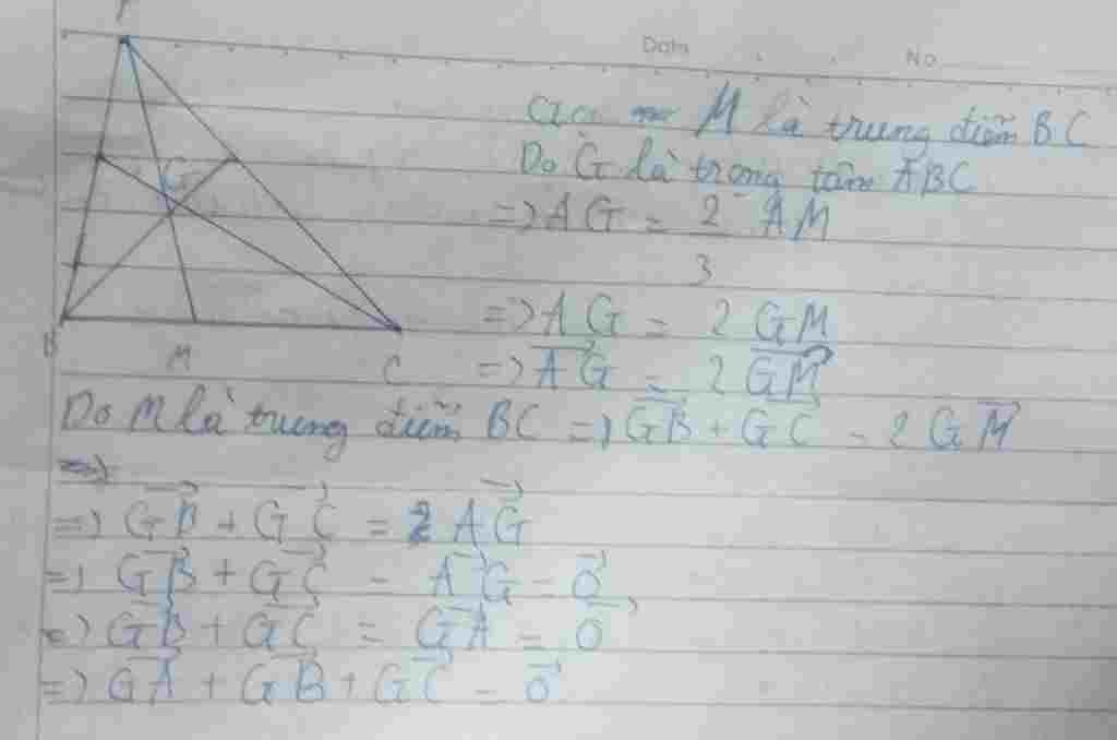 Toán Lớp 10: Giúp Mk Với ạ Cho Tam Giác ABC Có Trọng Tâm G. Chứng Minh ...