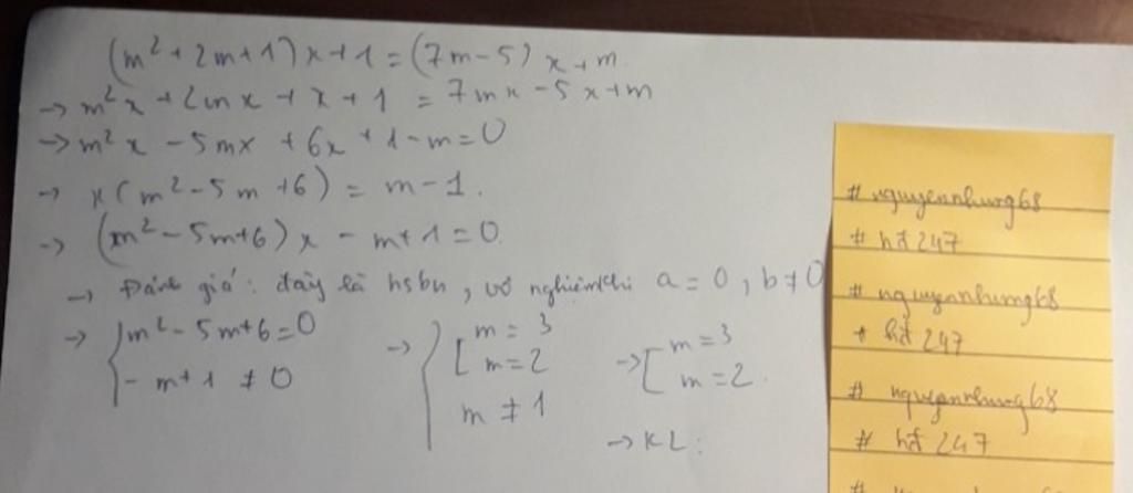 toan-lop-10-phuong-trinh-m-1-2-1-7m-5-m-vo-nghiem-khi-nao