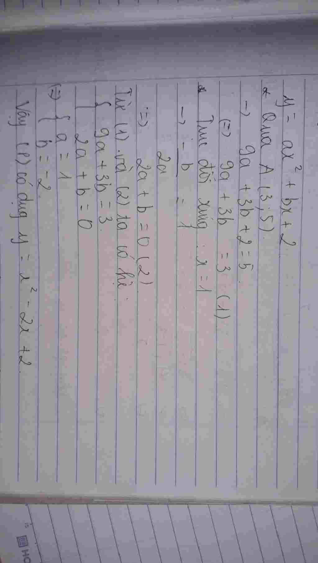 toan-lop-10-tim-a-va-b-de-do-thi-ham-so-y-a-2-b-2-di-qua-diem-a-3-5-va-co-truc-doi-ung-la-duong