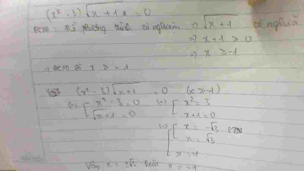 toan-lop-10-tim-dieu-kien-ac-dinh-va-giai-phuong-trinh-2-3-sqrt-1-0
