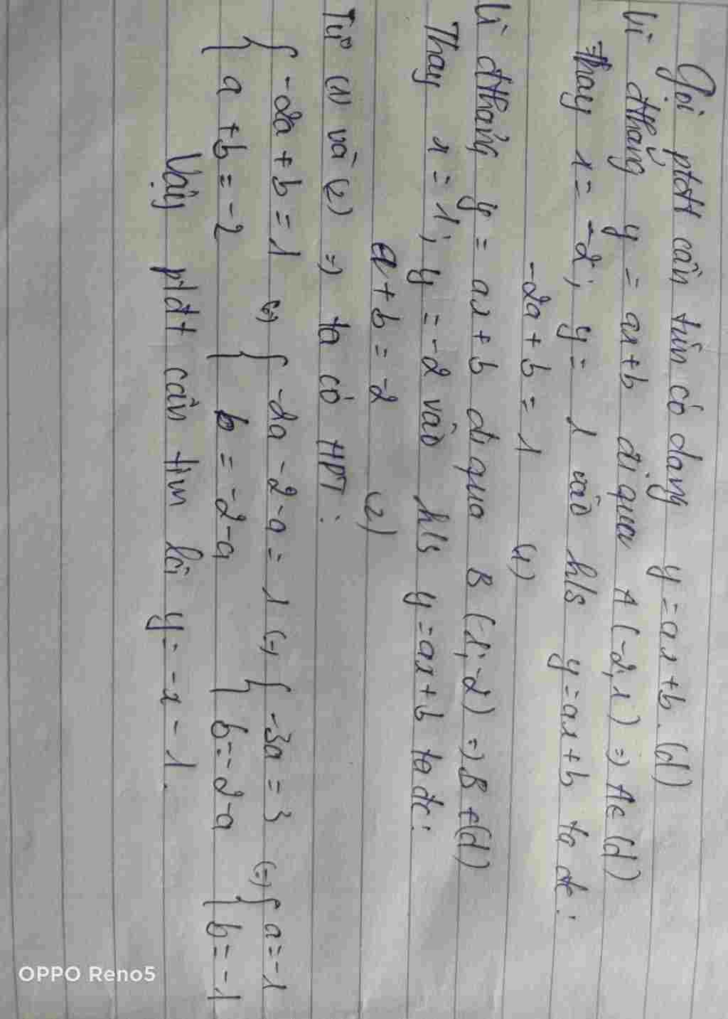 toan-lop-10-viet-phuong-trinh-duong-thang-di-qua-2-diem-a-2-1-va-b-1-2