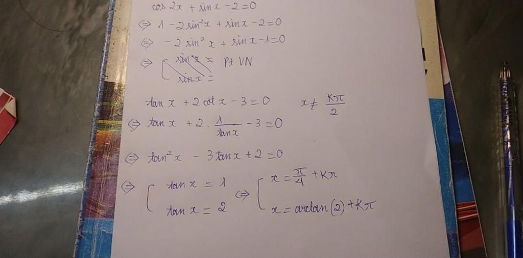 toan-lop-11-a-cos2-sin-2-0-b-tan-2cot-3-0