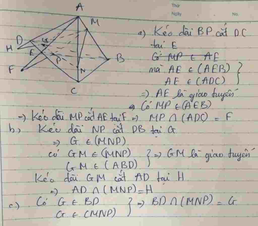 toan-lop-11-cho-tu-dien-abcd-tren-cac-canh-ab-ac-lay-2-diemm-n-trong-tam-giac-bcd-lay-diem-p-tim