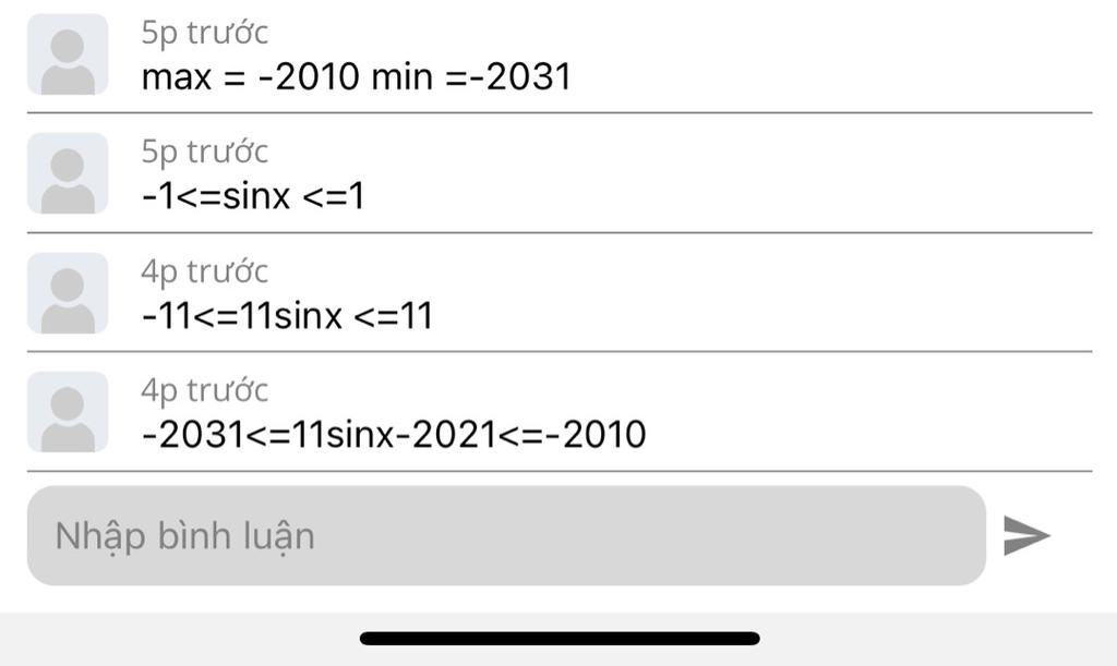 toan-lop-11-tim-gia-tri-lon-nhat-gia-tri-nho-nhat-cua-ham-so-y-11sin-2021