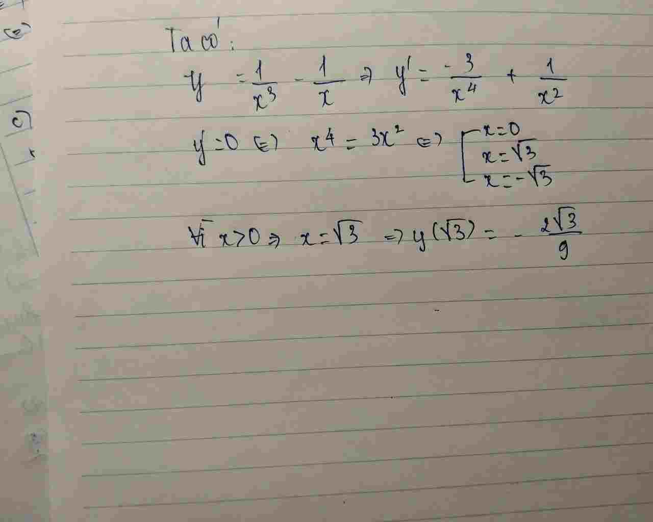 toan-lop-11-tim-gia-tri-nho-nhat-cua-ham-so-y-1-3-1-khi-0-a-2-can-3-9-b-1-4-c-0-d-2-can-3-9