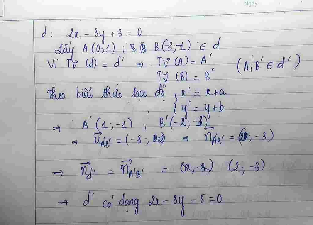 toan-lop-11-trong-mat-phang-oy-cho-duong-thang-d-co-phuong-trinh-2-3y-3-0-va-vectev-1-2-tim-phuo