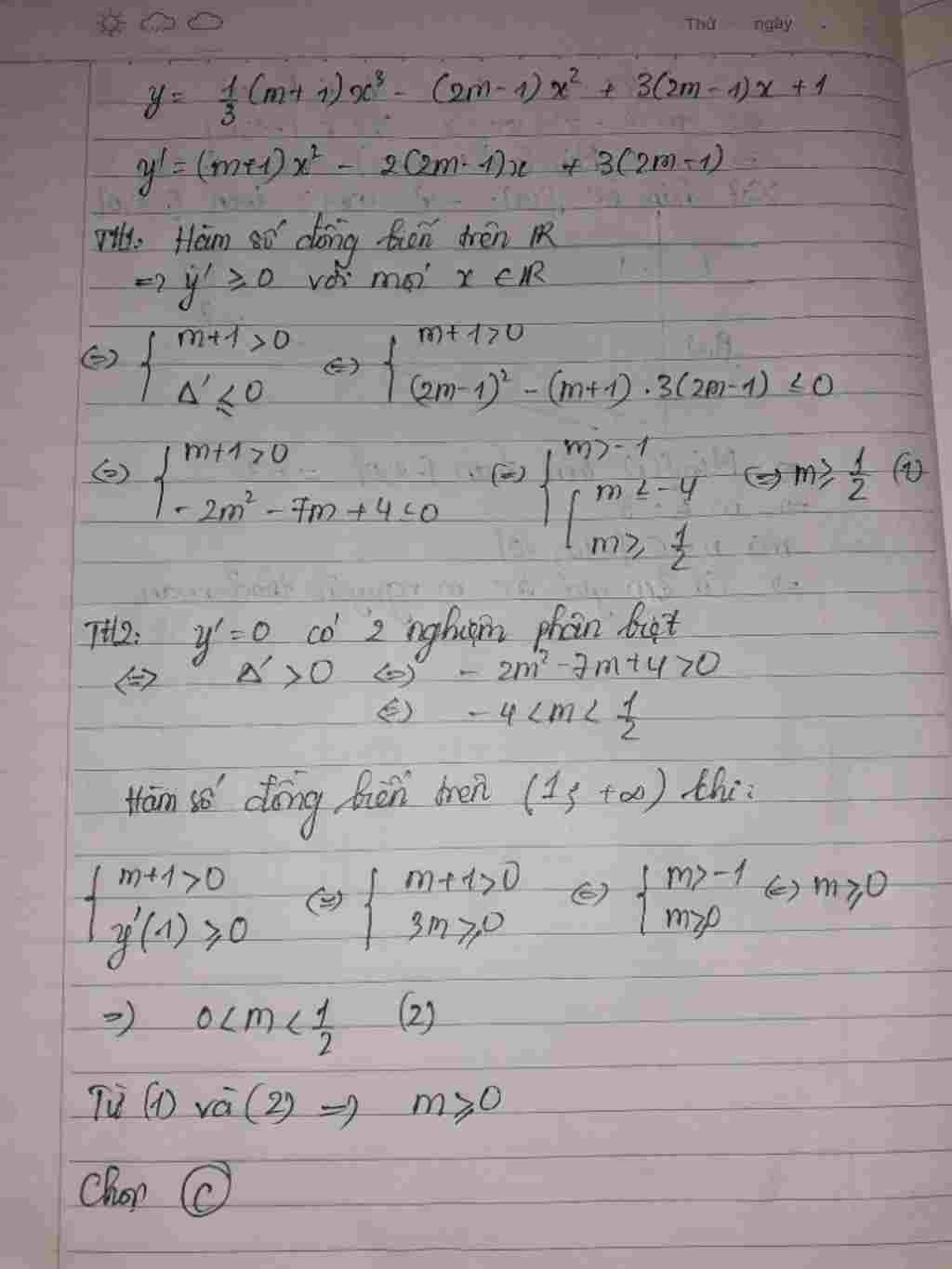 toan-lop-12-cau-4-cho-hs-y-1-3-m-1-3-2m-1-2-3-2m-1-1-tim-m-de-ham-so-dong-bien-tren-khoang-1-a-m