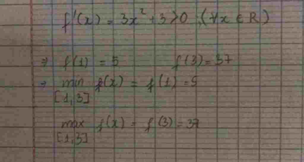 toan-lop-12-gia-tri-nho-nhat-cua-ham-so-f-3-1-tren-doan-1-3-la