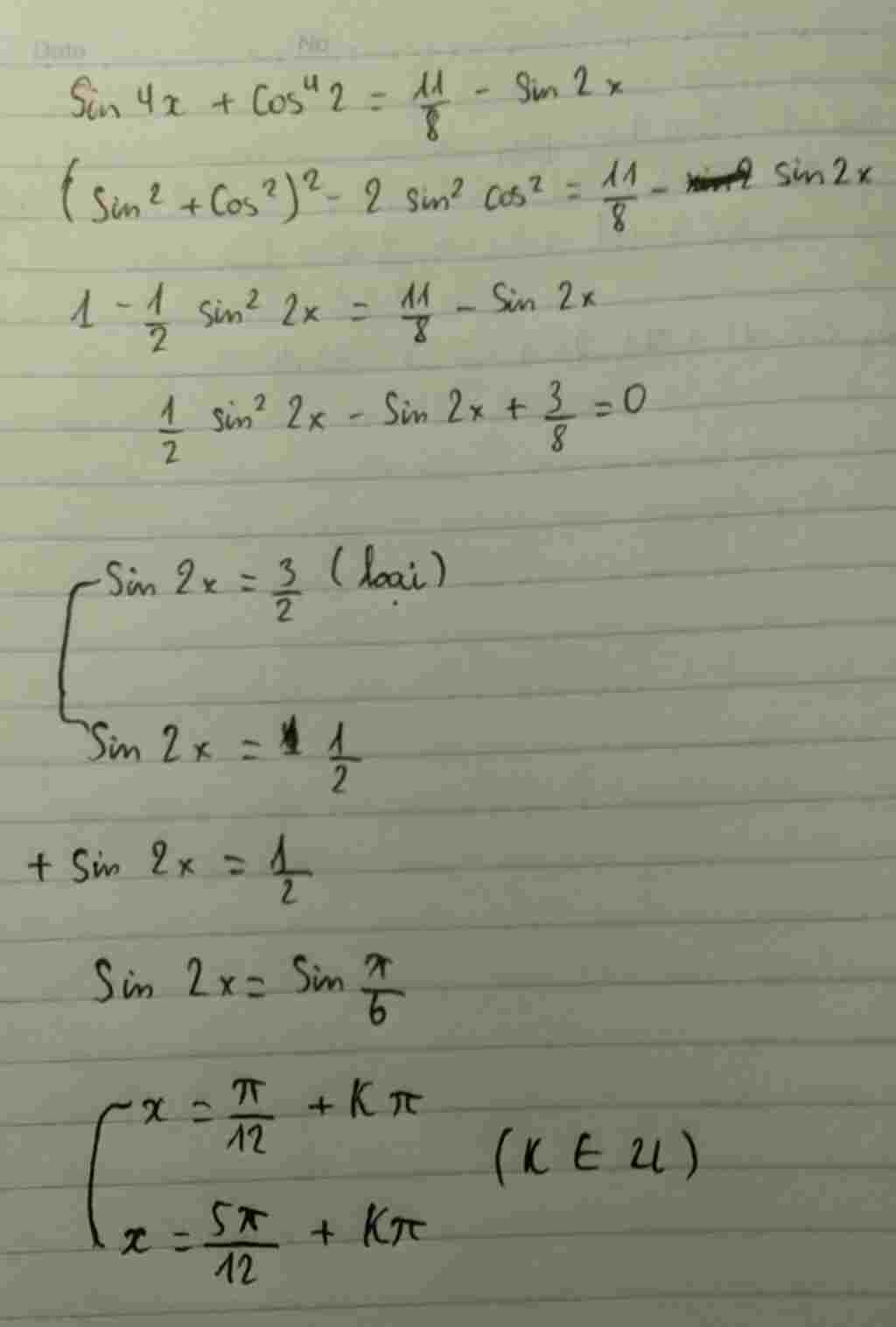 toan-lop-12-giai-phuong-trinh-luong-giac-sau-sin-4-cos-4-frac-11-8-sin2