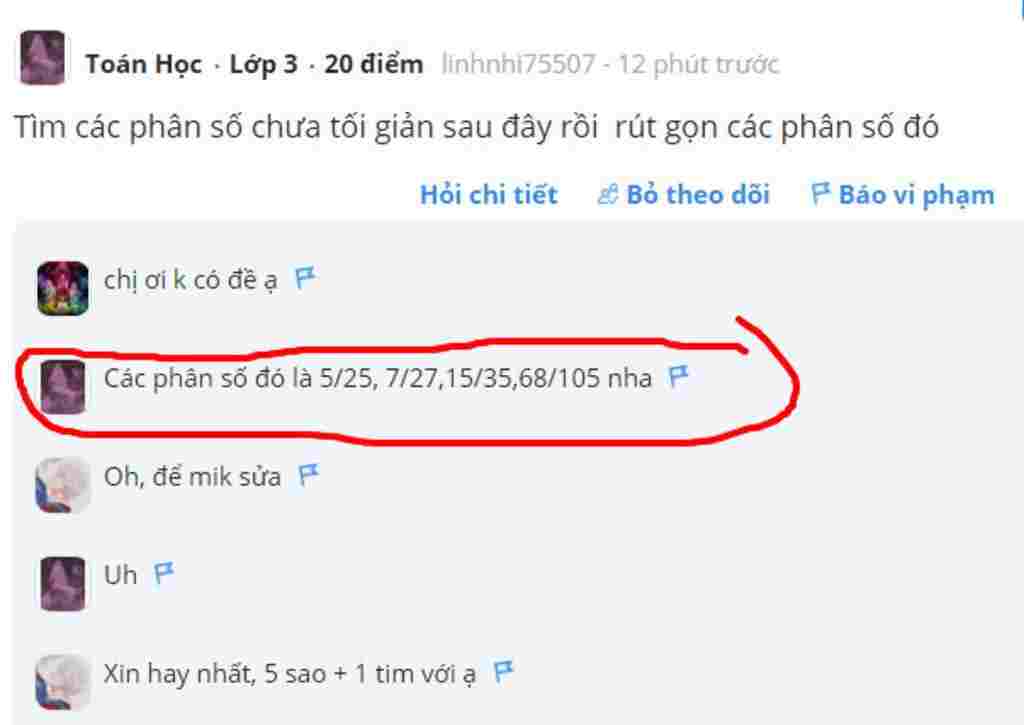 toan-lop-3-tim-cac-phan-so-chua-toi-gian-sau-day-roi-rut-gon-cac-phan-so-do