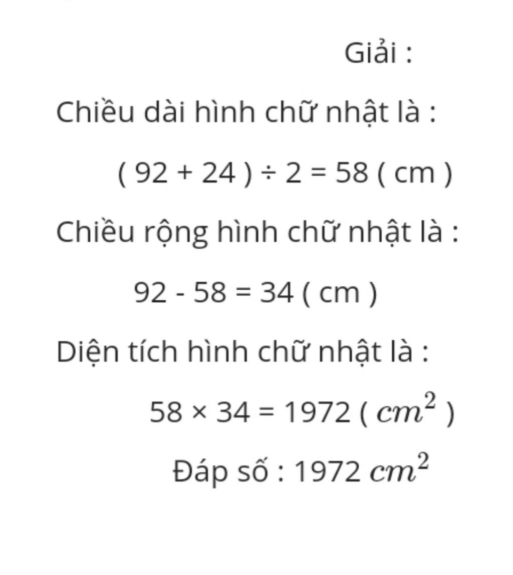 toan lop 4 mot hinh chu nhat co hieu hai canh lien tiep la 24cm va tong cua chung la 92 tinh die toan-lop-4-mot-hinh-chu-nhat-co-hieu-hai-canh-lien-tiep-la-24cm-va-tong-cua-chung-la-92-tinh-die