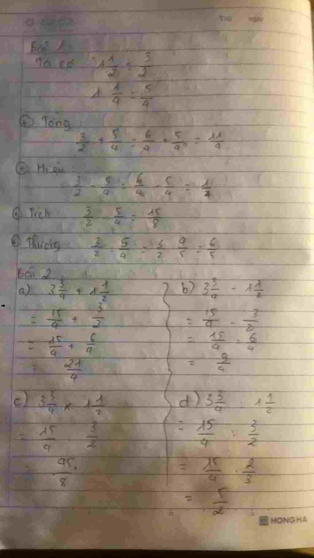 toan-lop-5-bai-1-cho-hai-hon-so-1-dfrac-1-2-va-1-dfrac-1-4-tinh-tong-hieu-tich-va-thuong-cua-hai
