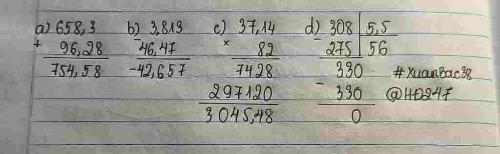 toan-lop-5-bai-2-dat-tinh-roi-tinh-a-658-3-96-28-b-3-813-46-47-c-37-14-82-d-308-5-5