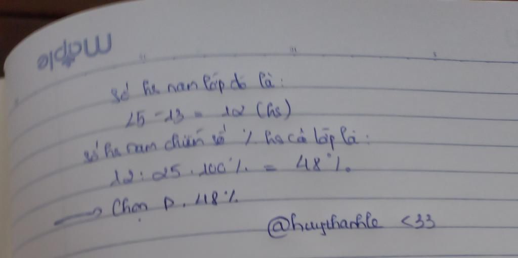 toan-lop-5-cau-5-mot-lop-hoc-co-25-hoc-sinh-trong-do-co-13-hoc-sinh-nu-so-hoc-sinh-nam-chiem-so