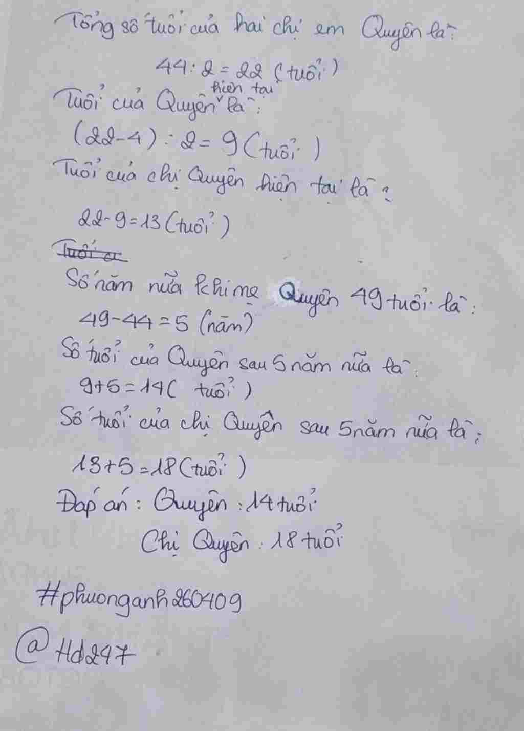 toan-lop-5-hien-nay-me-cua-quyen-44-tuoi-va-gap-doi-tong-so-tuoi-cua-hai-chi-em-quyen-hoi-khi-me