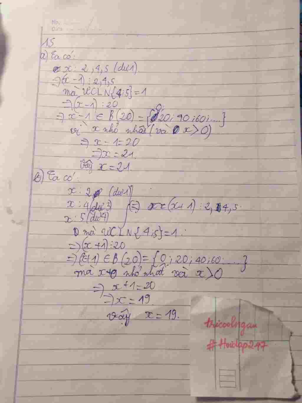 toan-lop-6-15-a-tim-so-tu-nhien-nho-nhat-lon-hon-1-sao-cho-chia-cho-ca-2-4-5-deu-co-so-du-la-1-b